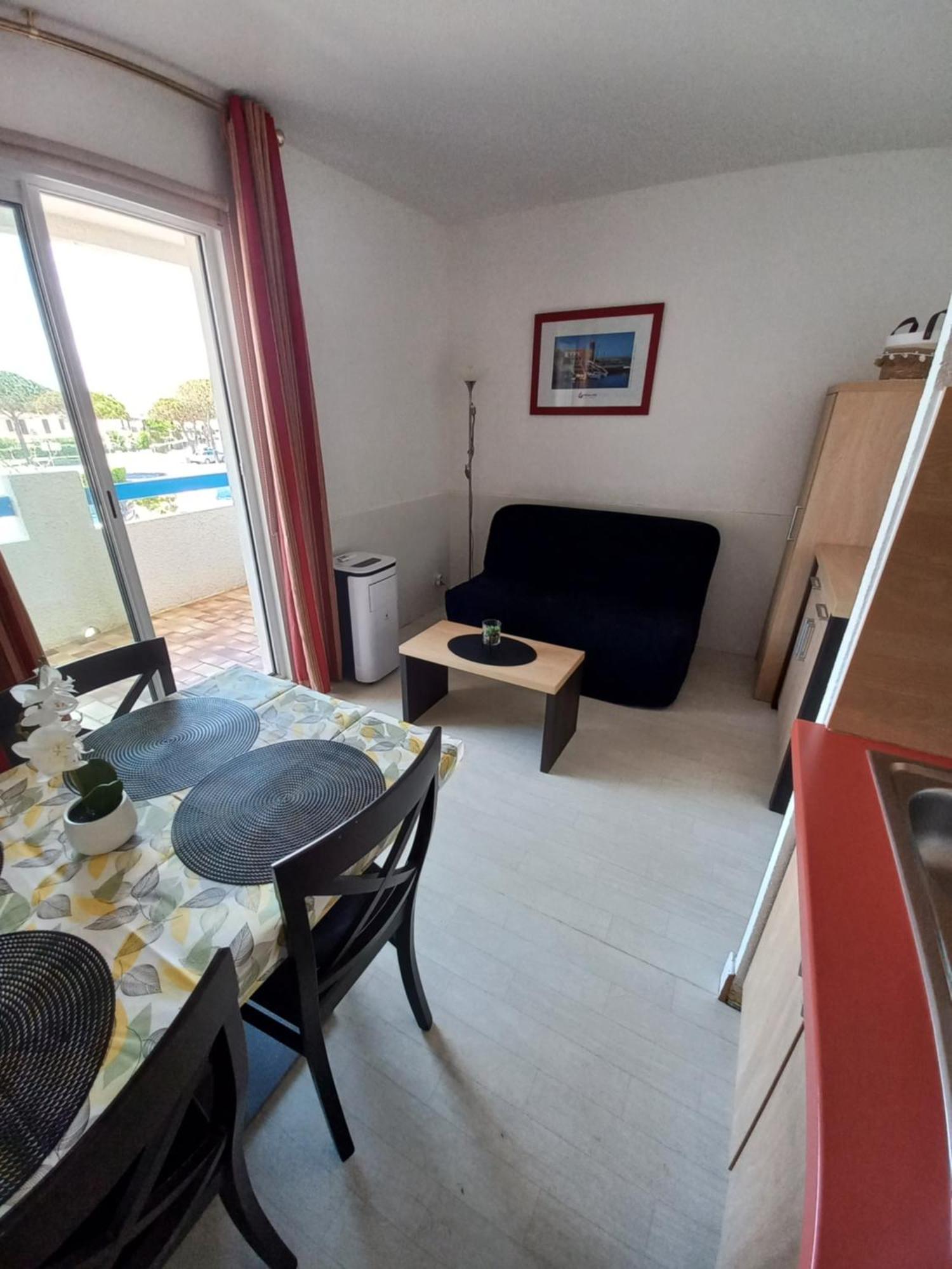 לה ברקרה Coquet Studio 4 Pers, Piscine,Clim Mobile, Plage A 300 M,A 5Min A Pied Du Lydia מראה חיצוני תמונה